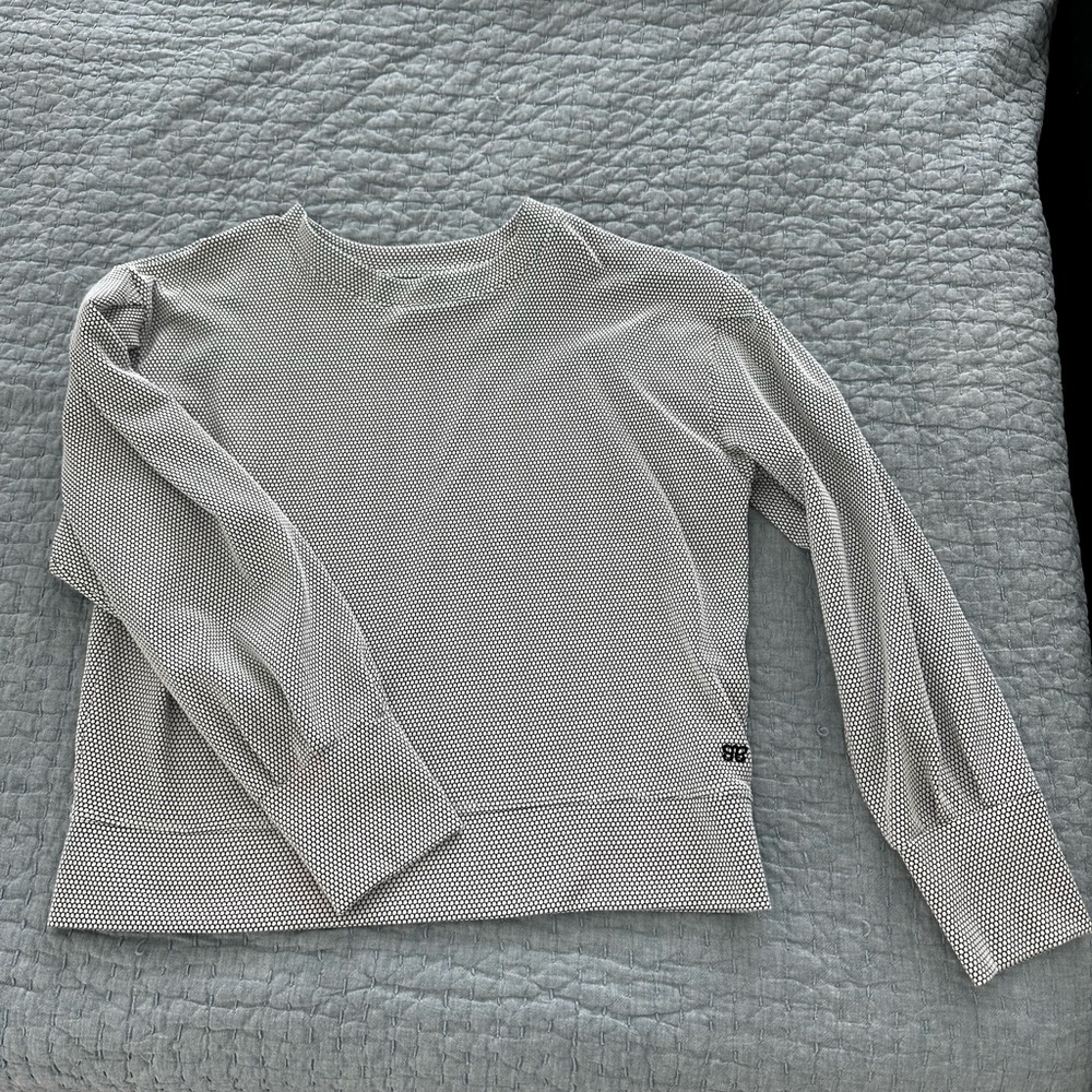 Albion, Women’s Serena Top ( Honeycomb) Black and White Textured Top. Worn once.